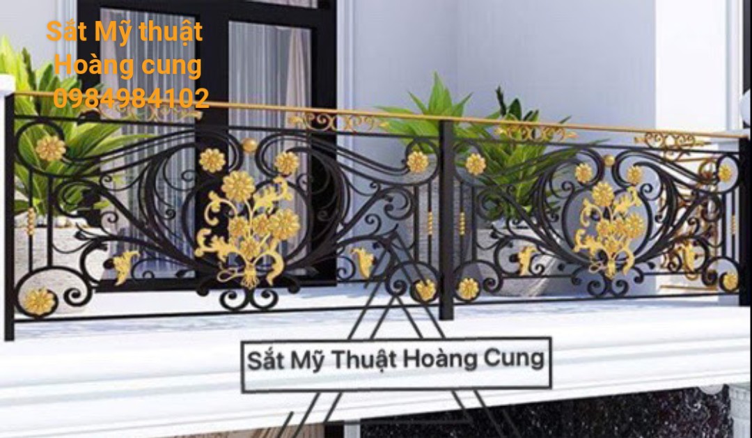 Ban công sắt mỹ thuật đẹp BC16