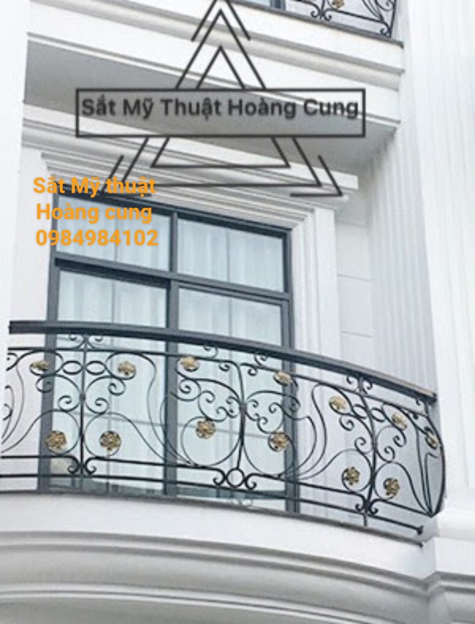 Ban công sắt mỹ thuật đẹp BC04