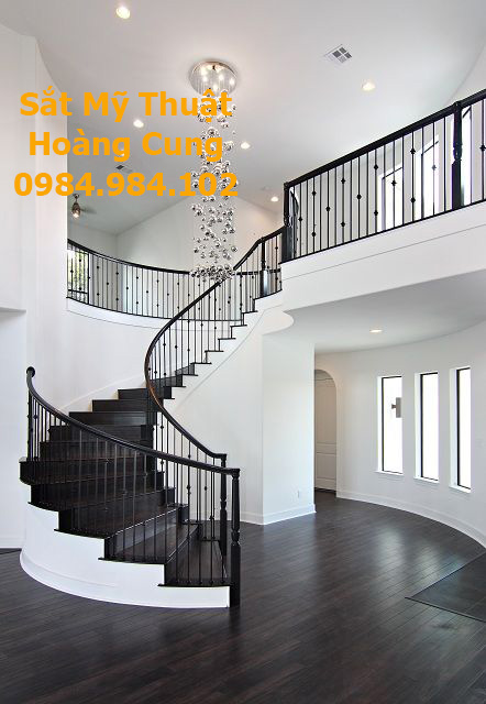 Cầu thang sắt mỹ thuật cao cấp CT14