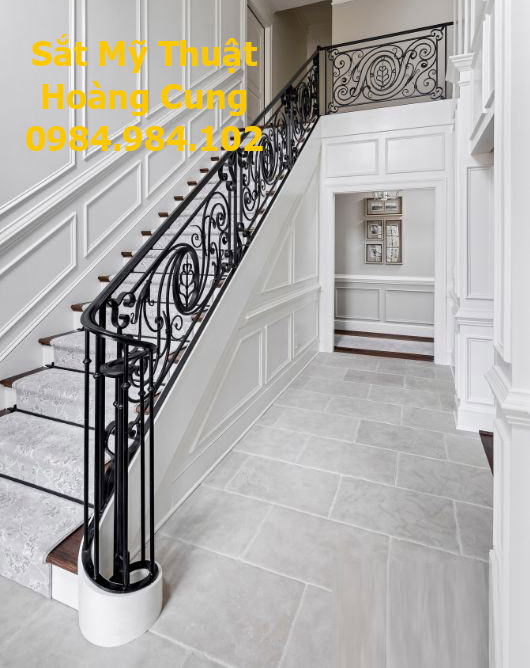 Cầu thang sắt mỹ thuật cao cấp CT22