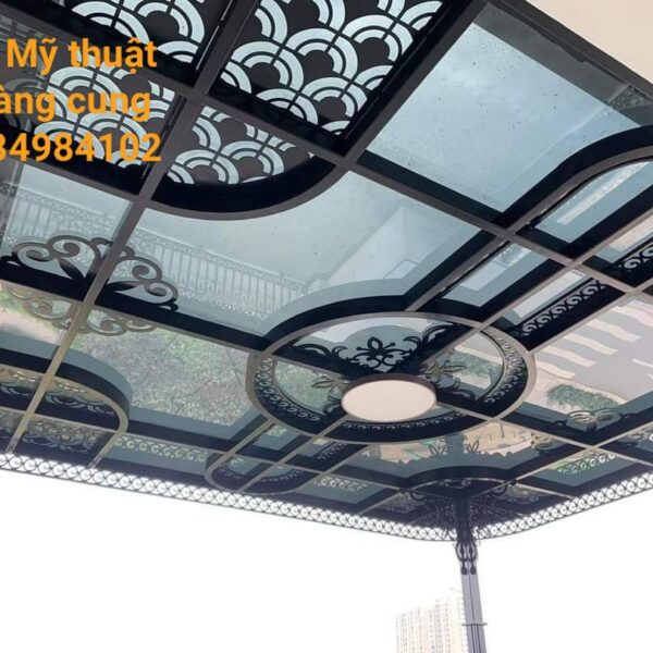 mái kính cường lực sắt mỹ thuật (14)