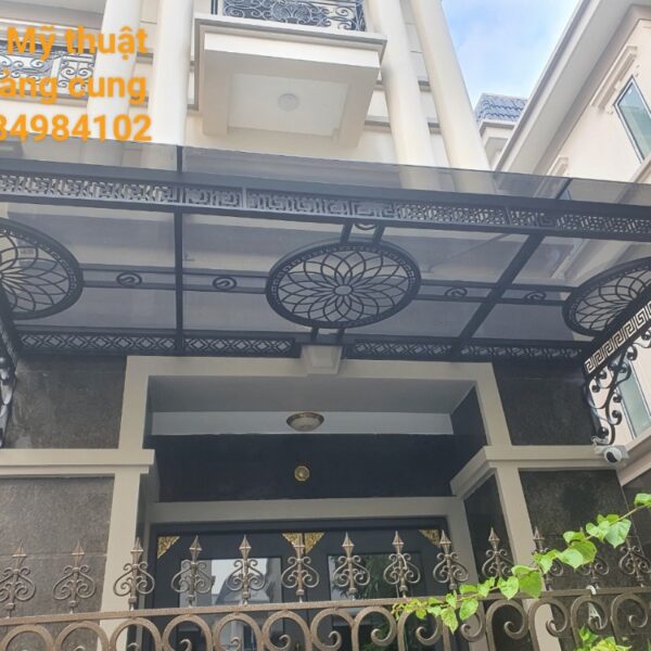 mái kính cường lực sắt mỹ thuật (36)