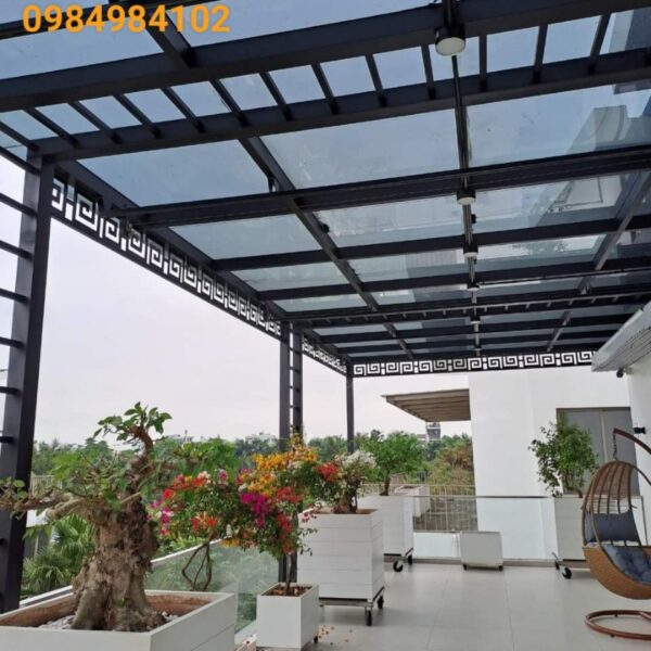 mái kính cường lực sắt mỹ thuật (9)